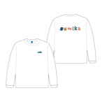 sumika / スクラップロゴロングスリーブTシャツ（ホワイト）