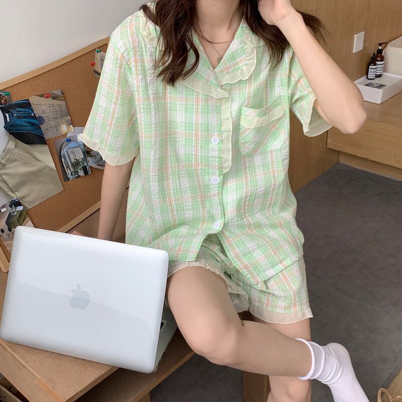 格子柄カーディガンショーツ サマー 夏物 ブルマー 萌量不足67076655706