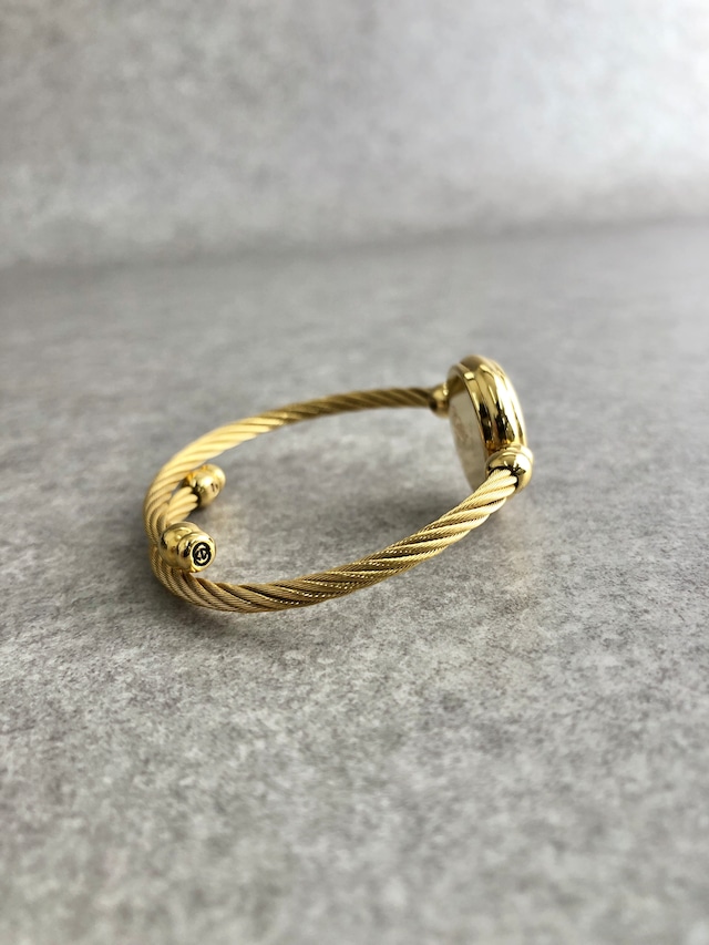 GUCCI グッチ 腕時計 ゴールド ラウンド ステンレススチール バングル クウォーツ 2700.2.L vintage ヴィンテージ オールド 58benr