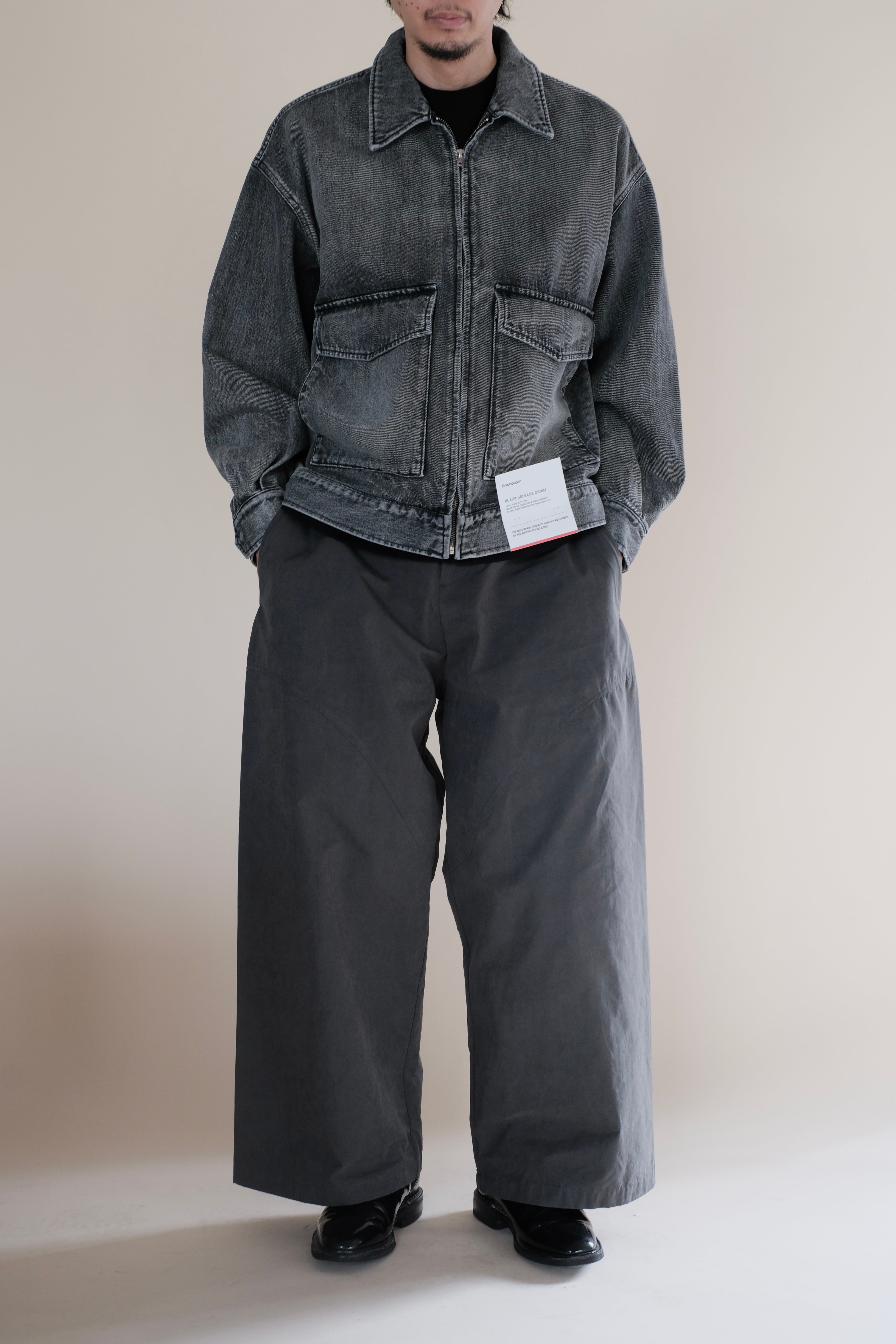 Graphpaper / Selvage Denim Zip Jacket -LIGHT FADE- | LIVING