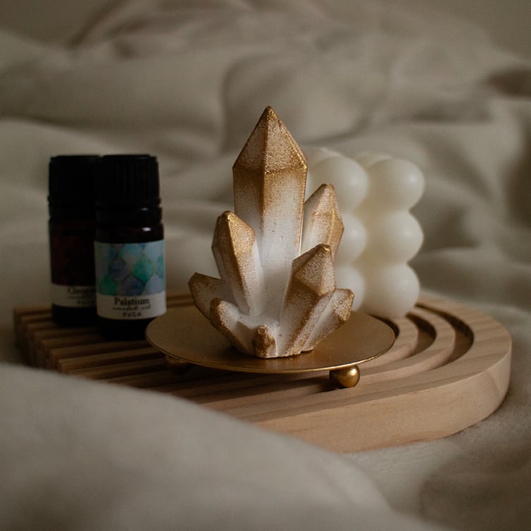 crystal aroma stone | クリスタルのアロマストーンオブジェ《香る