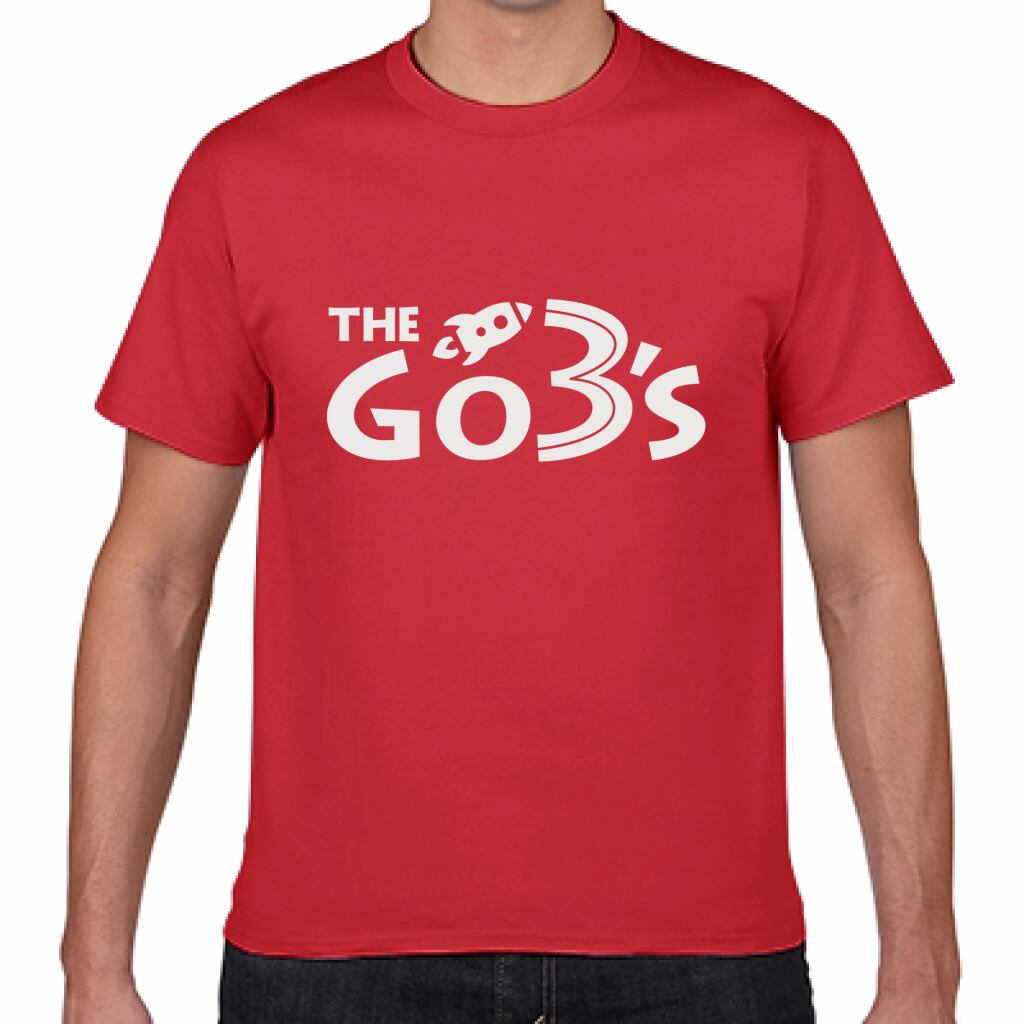 THE GO→3's TSHIRT[RED/WHITE]