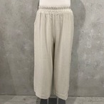 麻混イージーパンツ［50015］