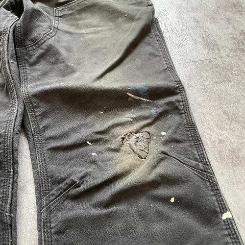 ブラック ダブルニー Carhartt 103340 34×30 詳細写真14