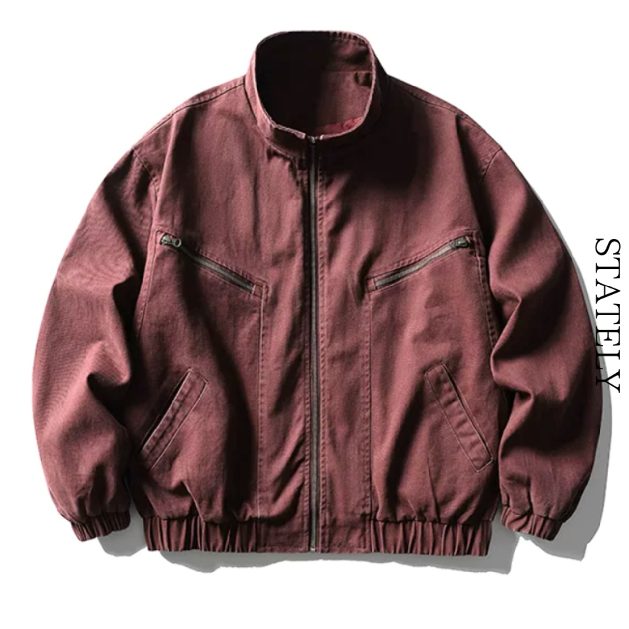 Zip Accent スタンドブルゾン/2color_O38・画像3
