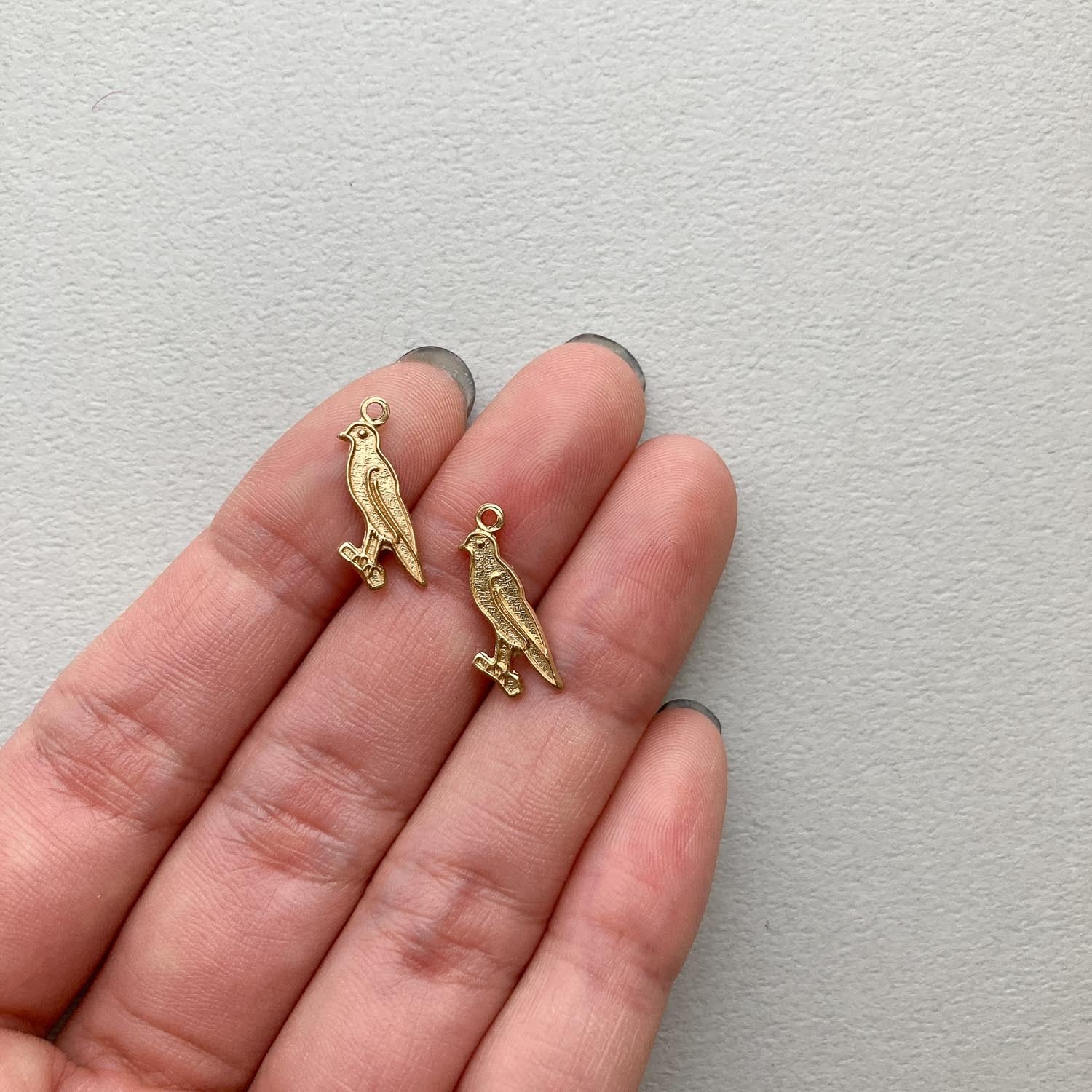 最終入荷〉USA真鍮 小鳥フラットチャーム | Dua-アクセサリーパーツ