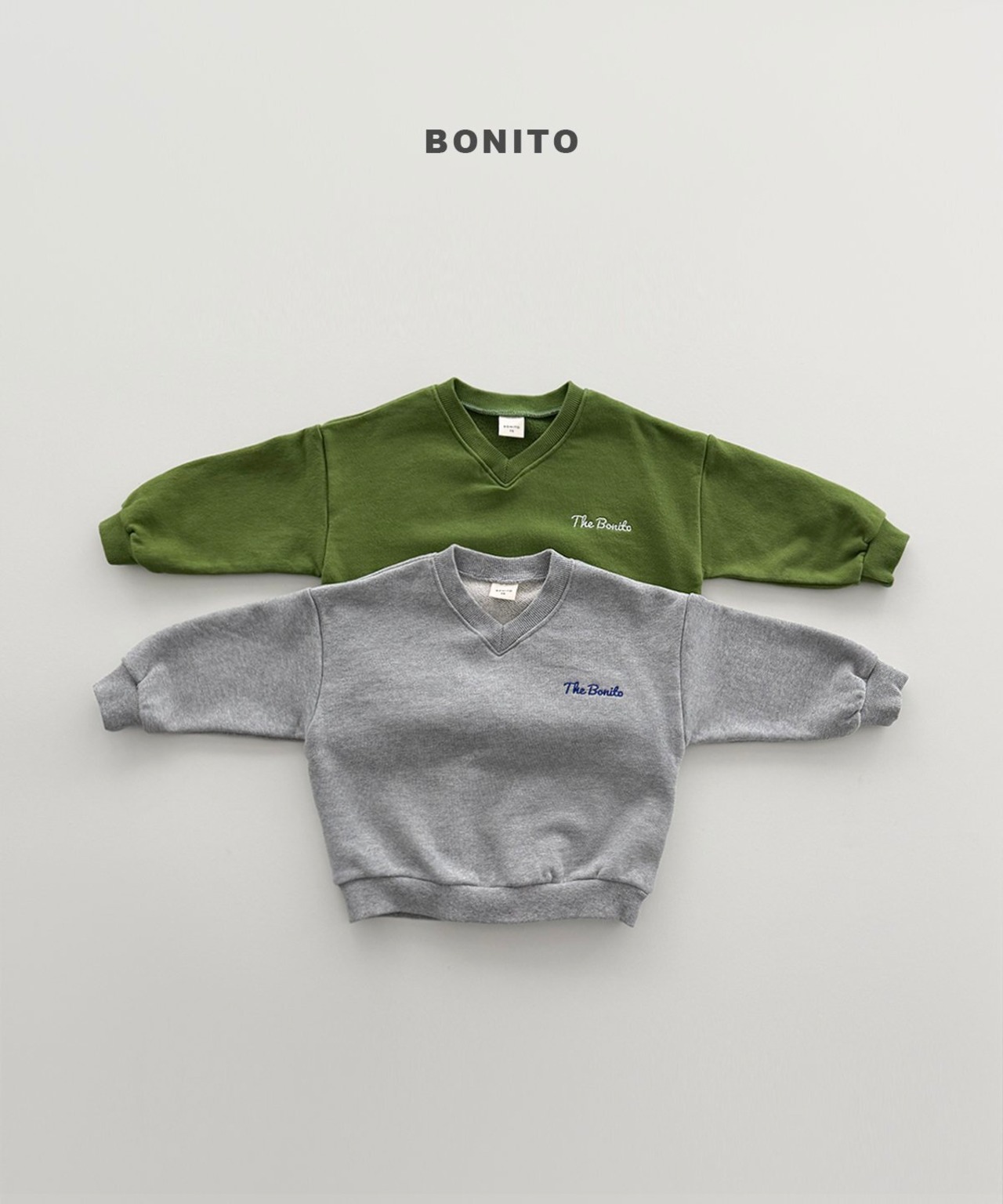 melange JS［即納］V neck mtm / bonito 26autumn