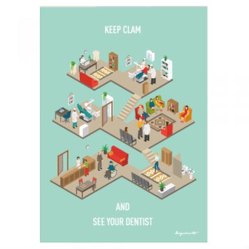 Dental clinic (isometric)　B3ポスター