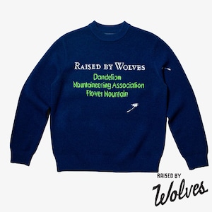 【RAISED BY WOLVES/レイズドバイウルブス】DMA INTARSIA SWEATER セーター /Heathered Indigo 14341