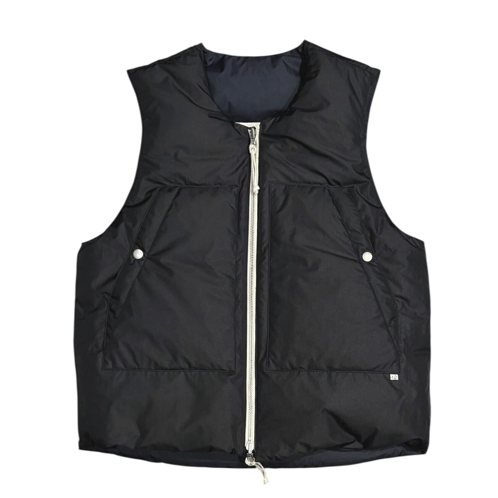 NOROLL VESTAS TWO FACE DOWN / BLACK-NAVY (ノーロール ダウンベスト