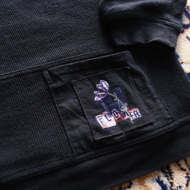 flower print and embroidery l/s mode cut-sew