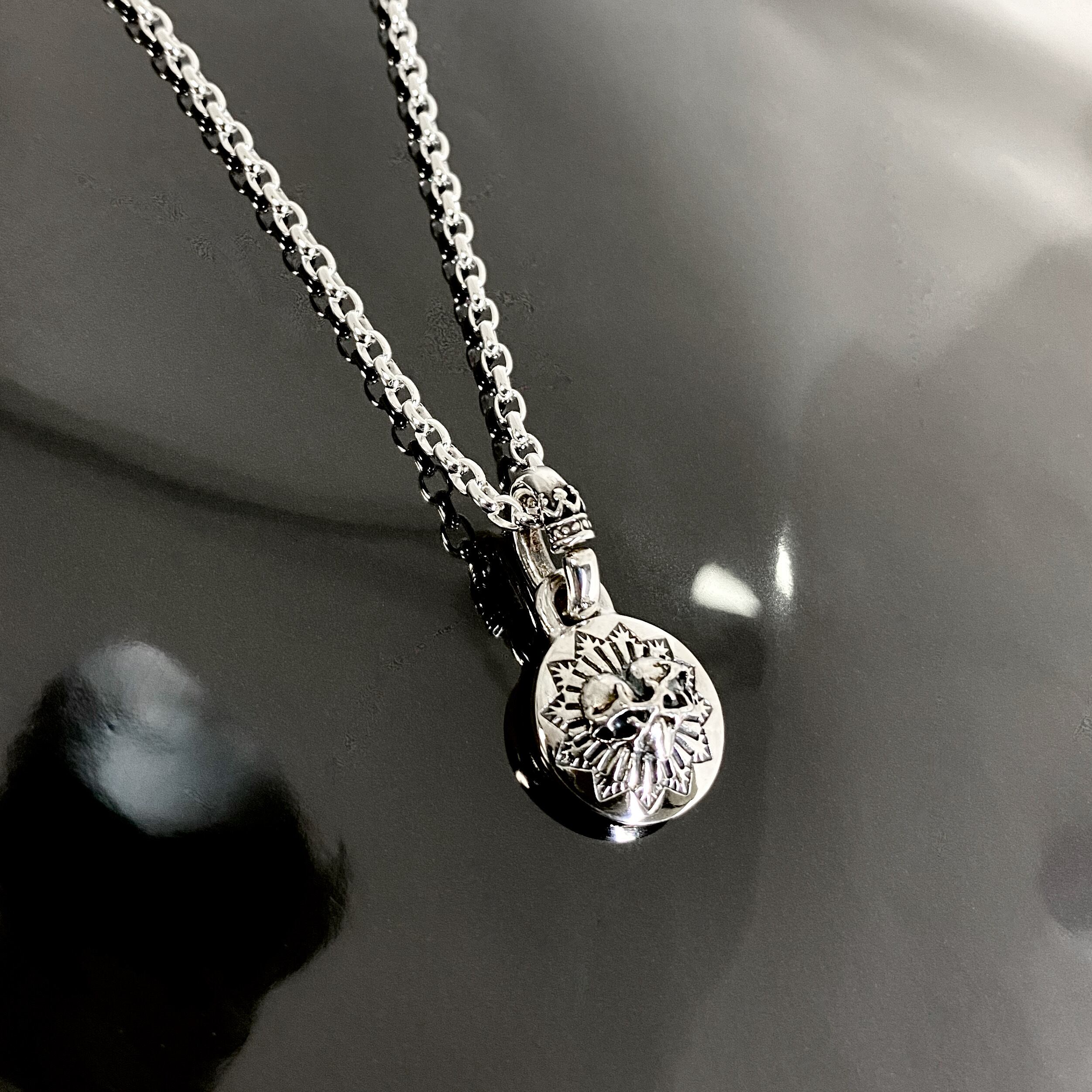 SW:HEART NECKLACE / スタンプワークハートネックレス | GODSIZE