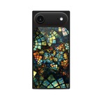 漆髪 - 和風 四角型 強化ガラスiPhoneケース