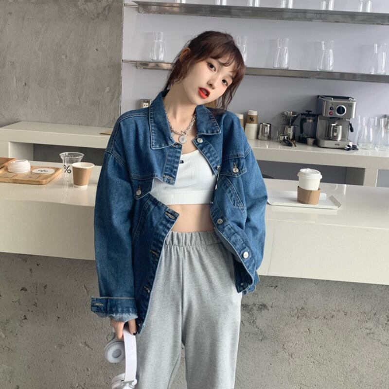 スプリングジャケット ルーズカーディガン 春物 試着室91315038893