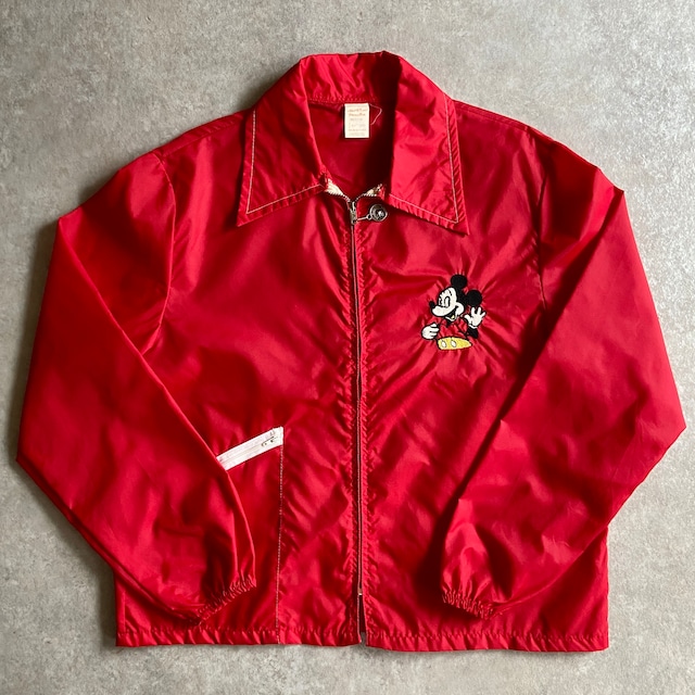 1970s  Mickey Nylon Jacket  M  Made in USA　G391