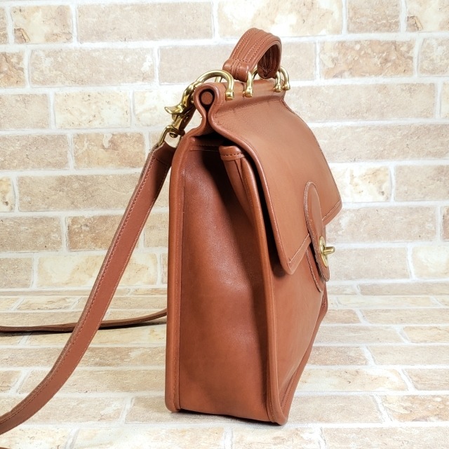 オールドコーチ ☆USA製 ウィリス ターンロック レザー 2WAY  