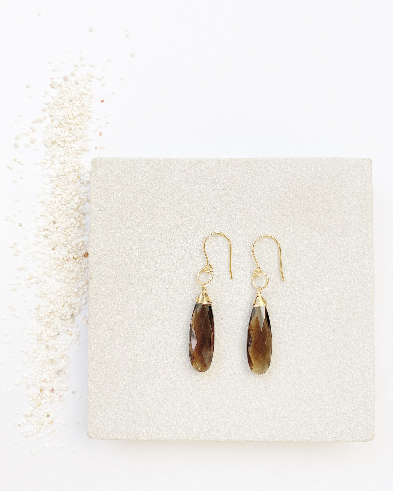 Drop shape earrings