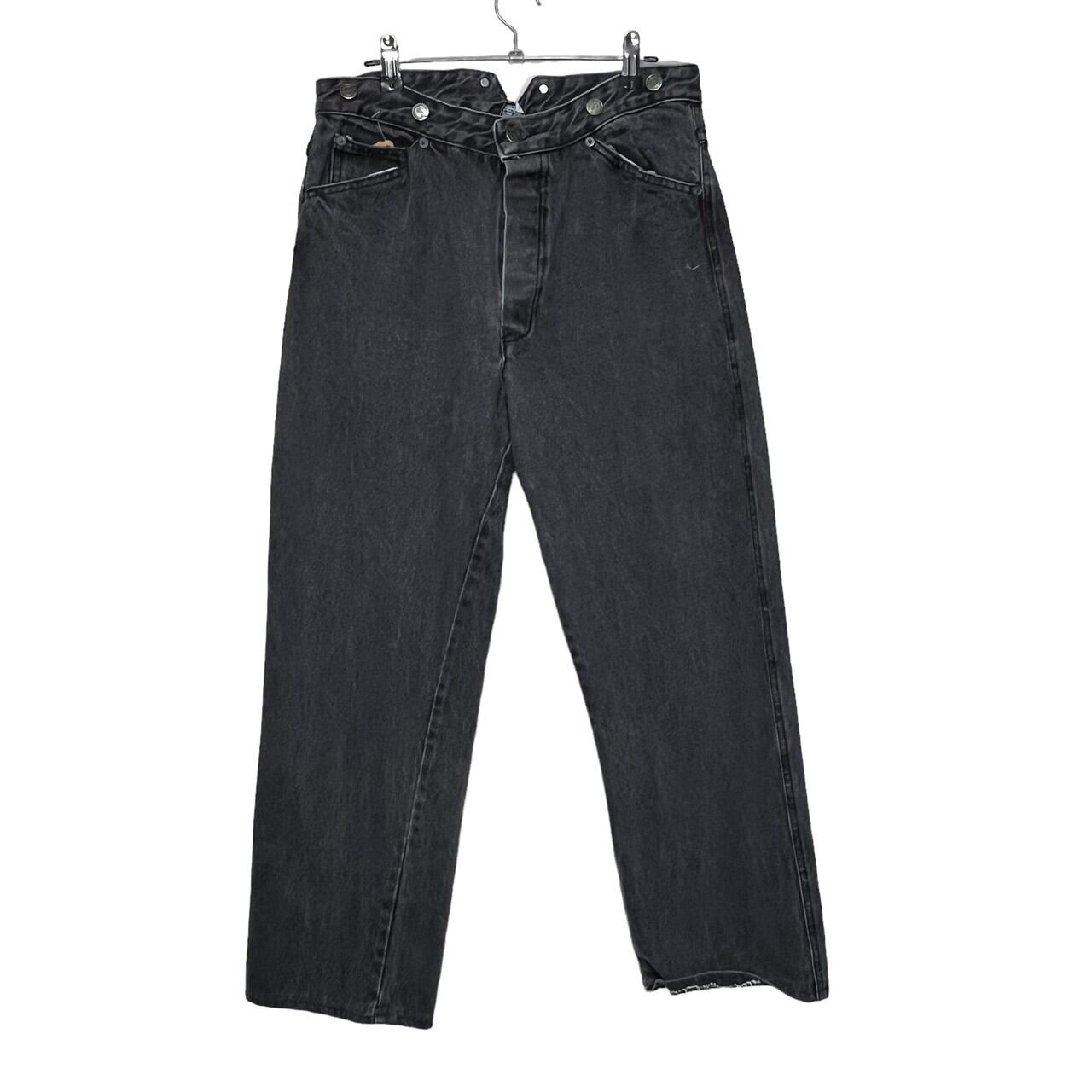Made in USA】【W34×L30】OLD WEST ブラックデニムパンツ コットン100 