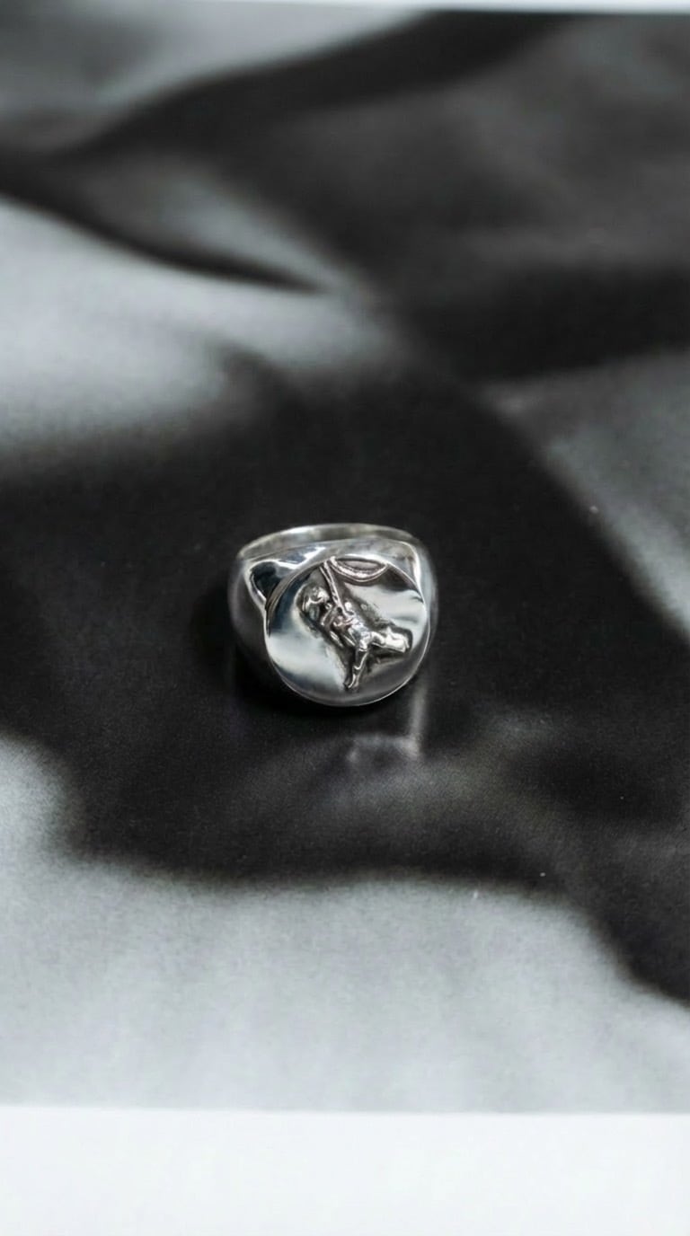 CALEE / MOON ROLL SILVER PIERCE | WHISKER