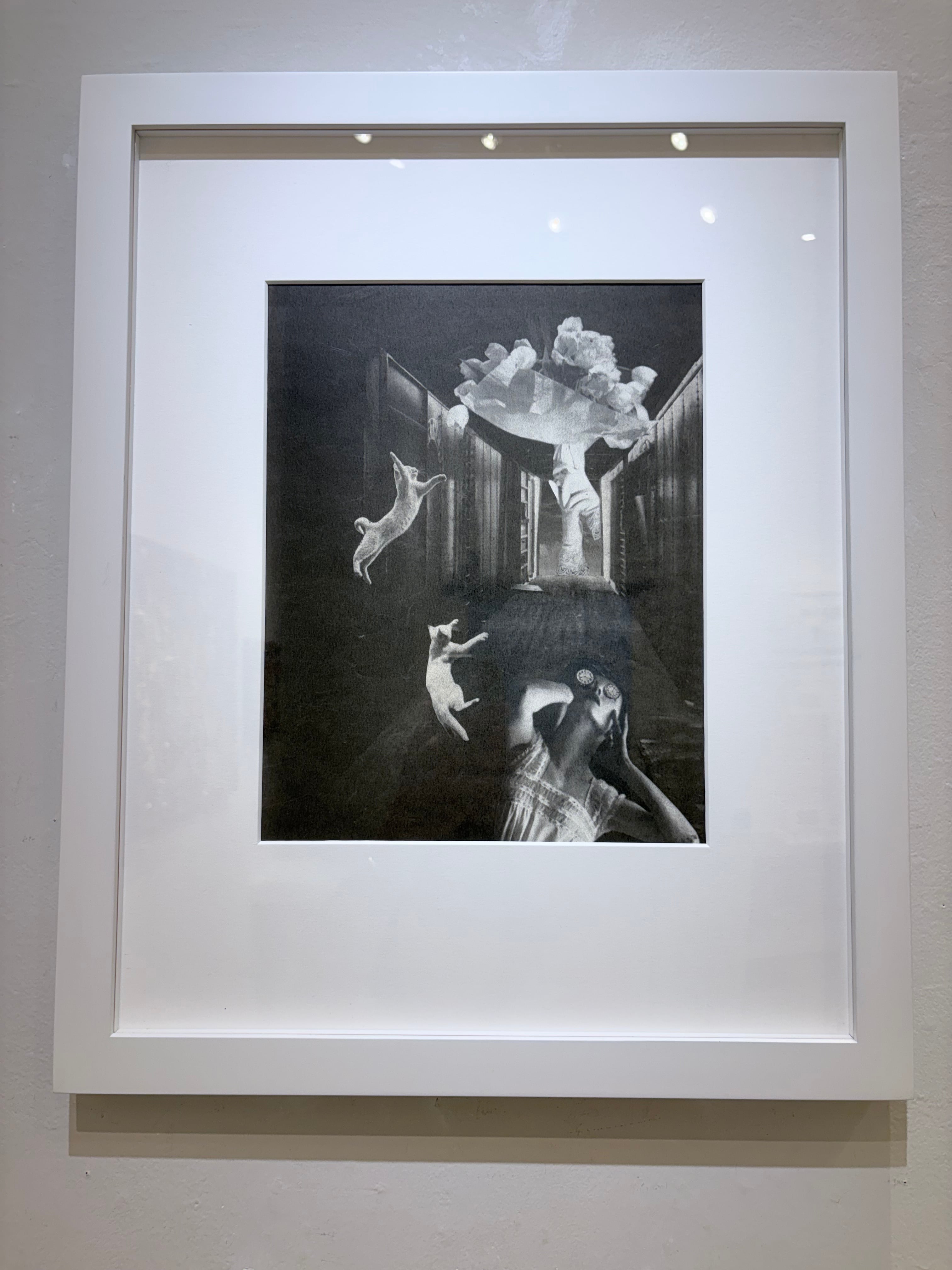 真筆　阿部乙人 油彩画 女性と花 乙画廊 otogallery