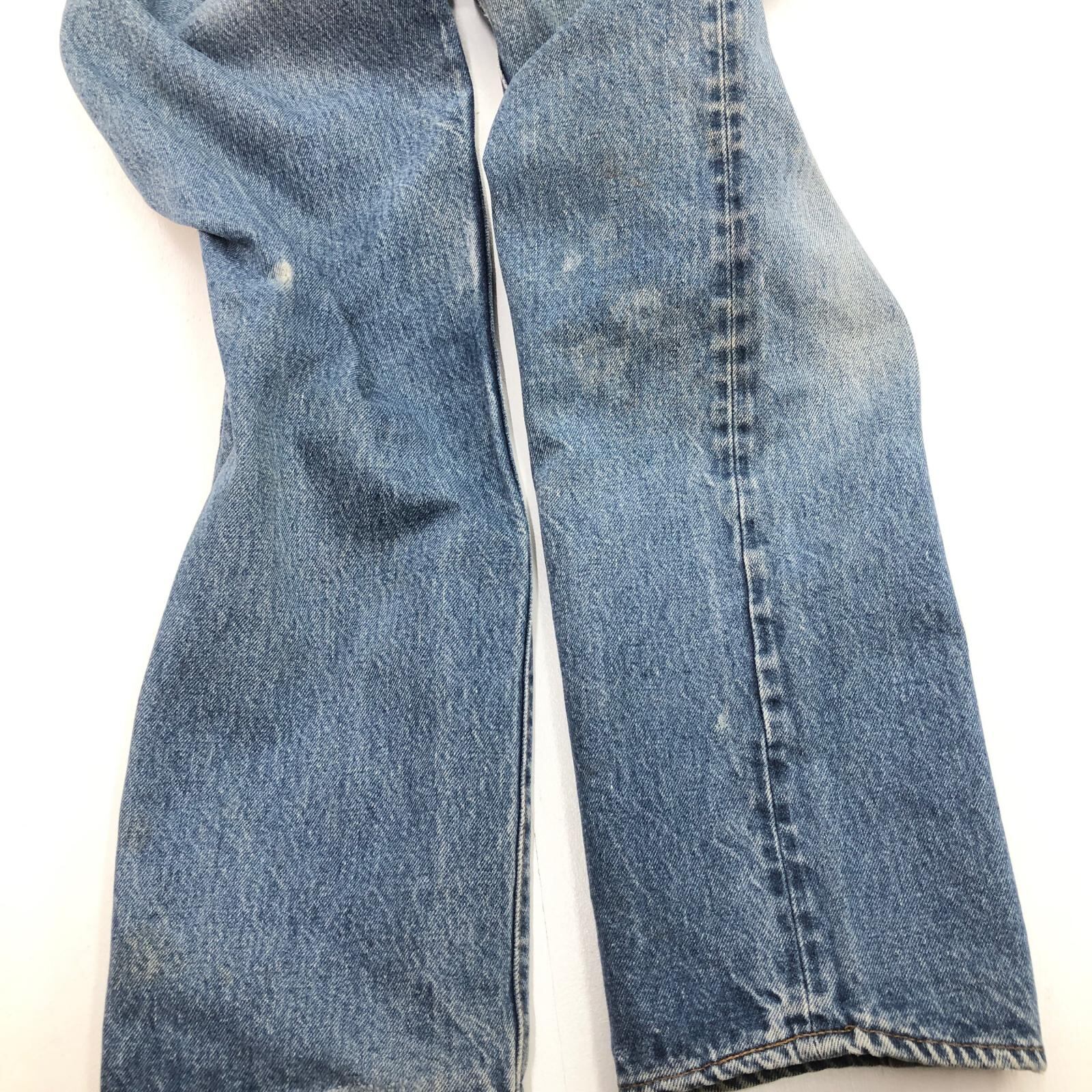 赤耳 直後 80s LEVIS 501 内股シングルステッチ USA製 ハチマル デニム 
