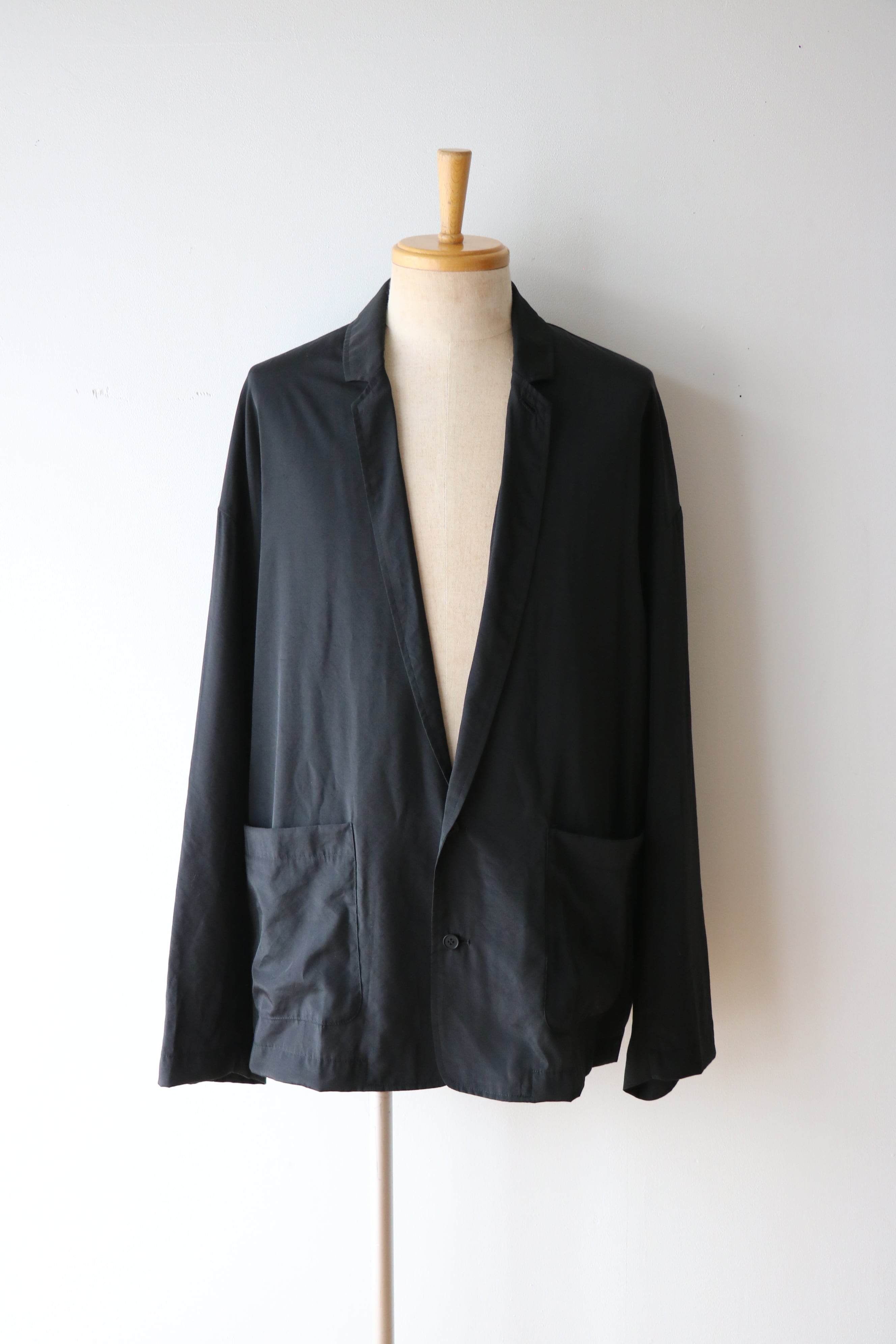 Blanc YM -Cupro Nylon Single Breasted JKT- / BL-26A-CNSJ / ブラン