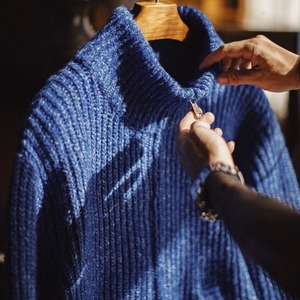 インディゴ・ヘリテージ ニットジャケット A2062