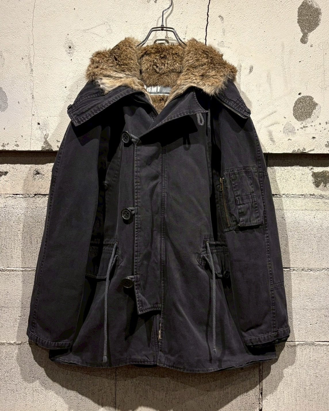 Caka otto】“YVES SALOMON” Real Fur Liner N-3B Type Jacket | Caka