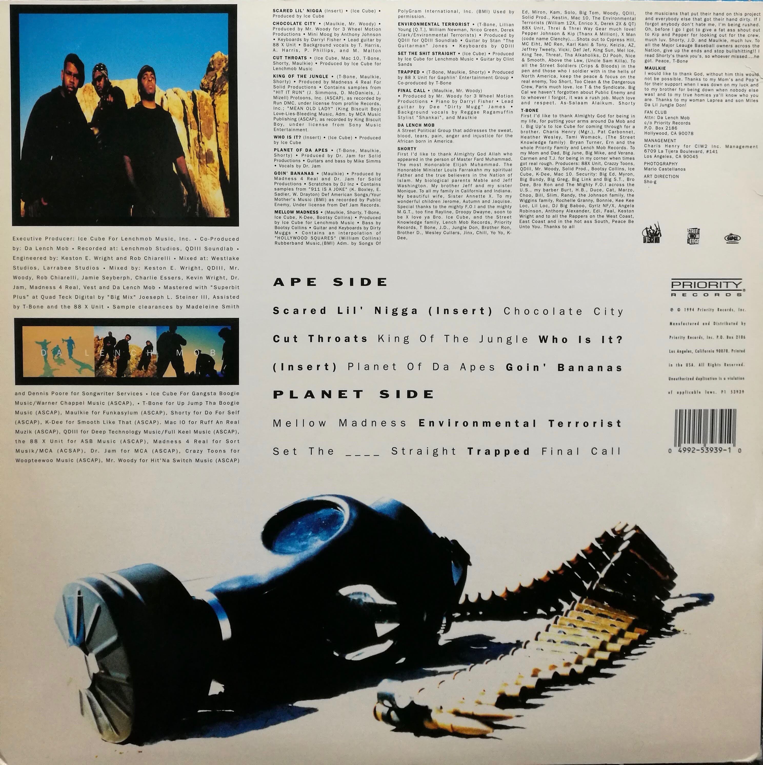 DA LENCH MOB “Planet of da apes” - 通販 - nickhealey.co.uk