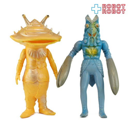 バンダイ ウルトラ怪獣シリーズ カネゴン x バルタン星人 ソフビ フィギュア 1983