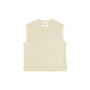 LOGO PATCH VEST RELAX WAFFLE [BEIJE]