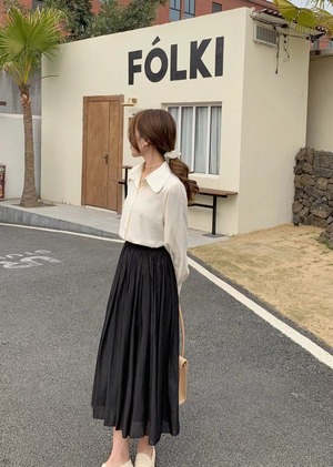 ミモレ丈フレアスカート　AJ2205-616
