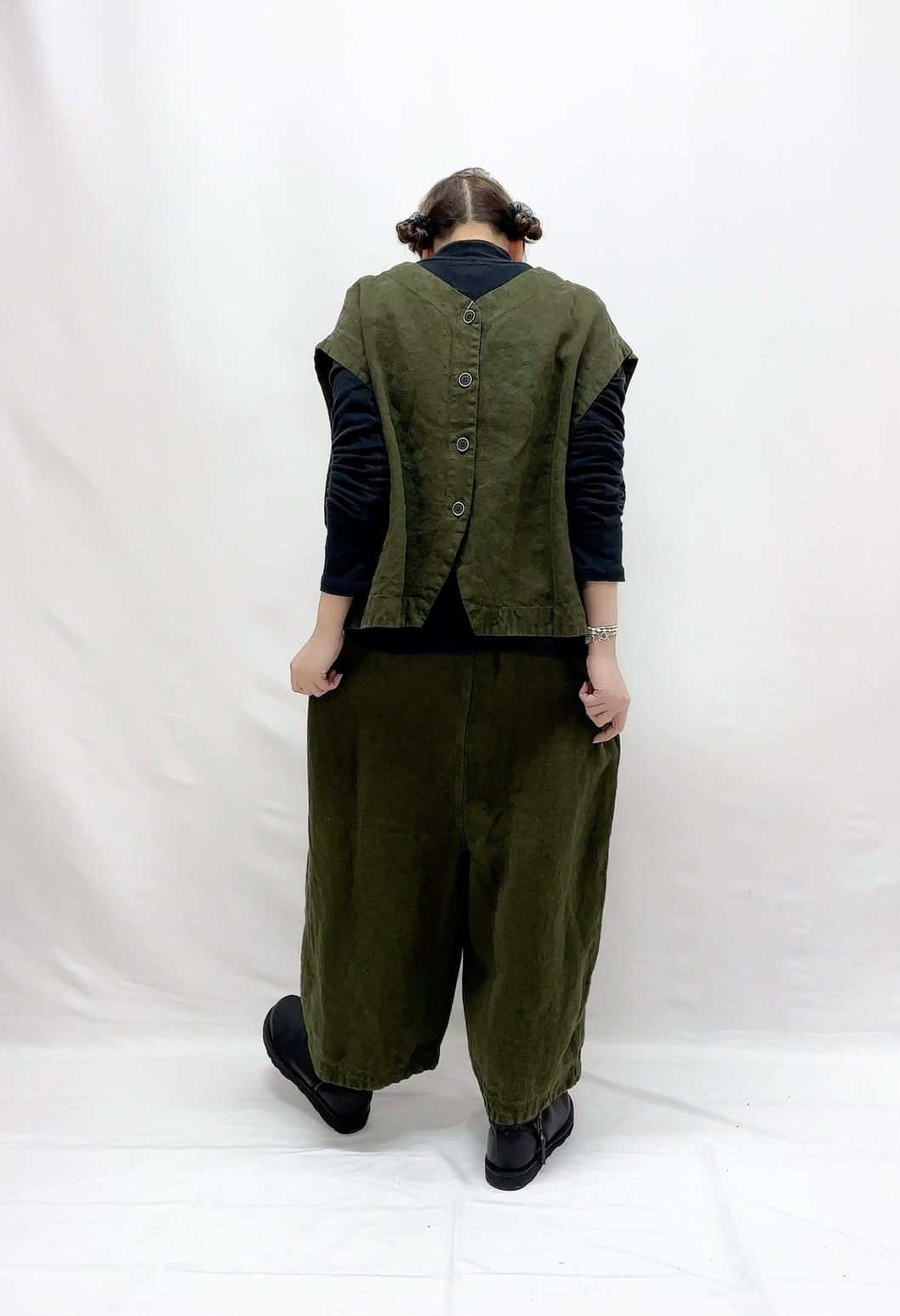 tumugu】ソリトリネン2wayベスト / TB25422 | syozikiya online shop