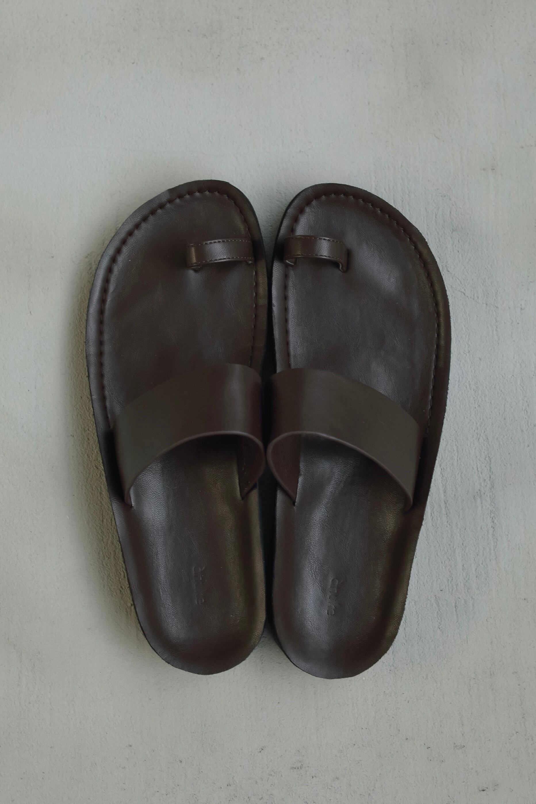 anuke Ecoleather Belt Sandals ブラウン 38 ànuke Ecoleather Belt Sandals エコレザーベルトサンダル Brown