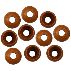 【新着特価】NASKA プラループエンド(10個入) 15mm ウッド(43茶)