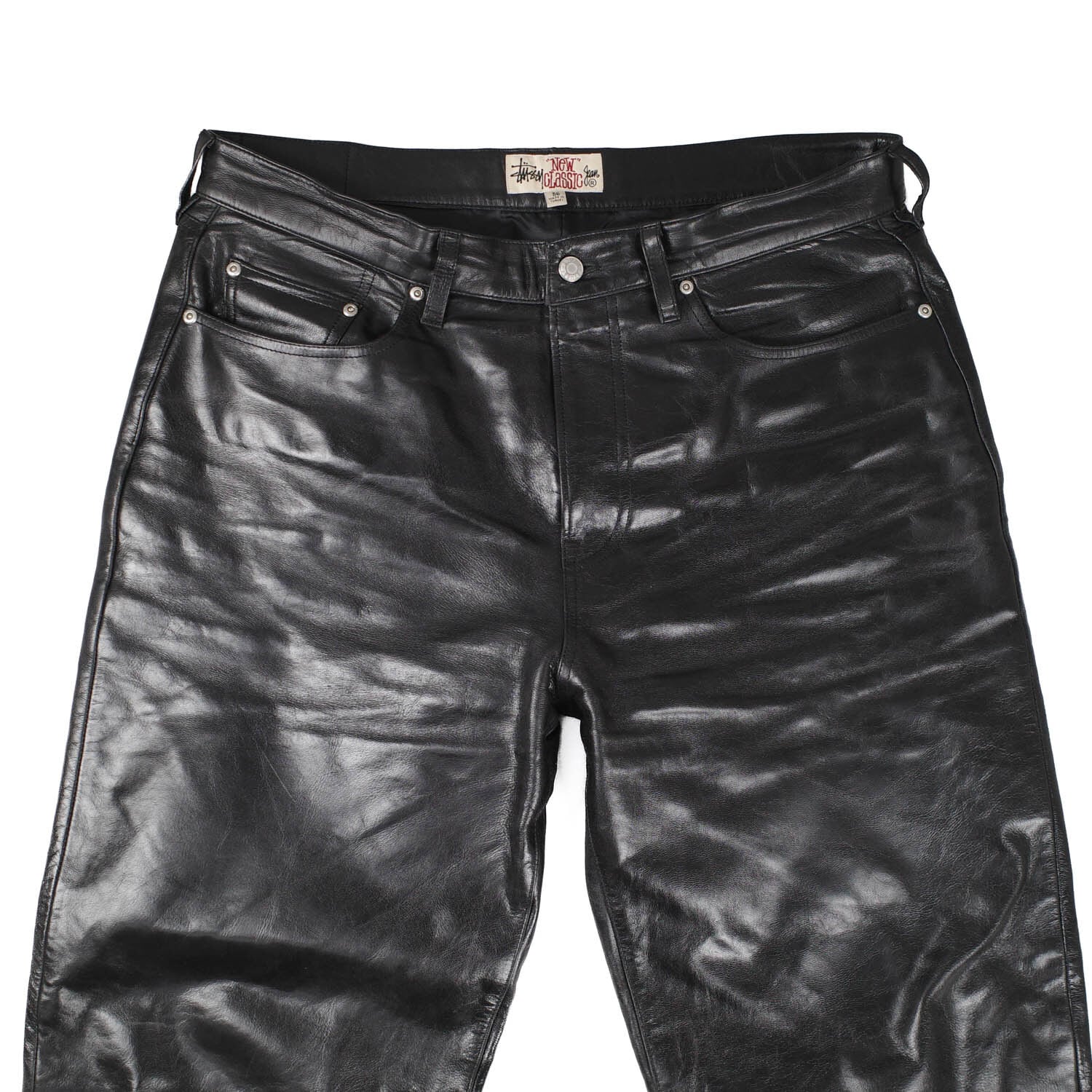 USED] STUSSY LEATHER PANTS | double