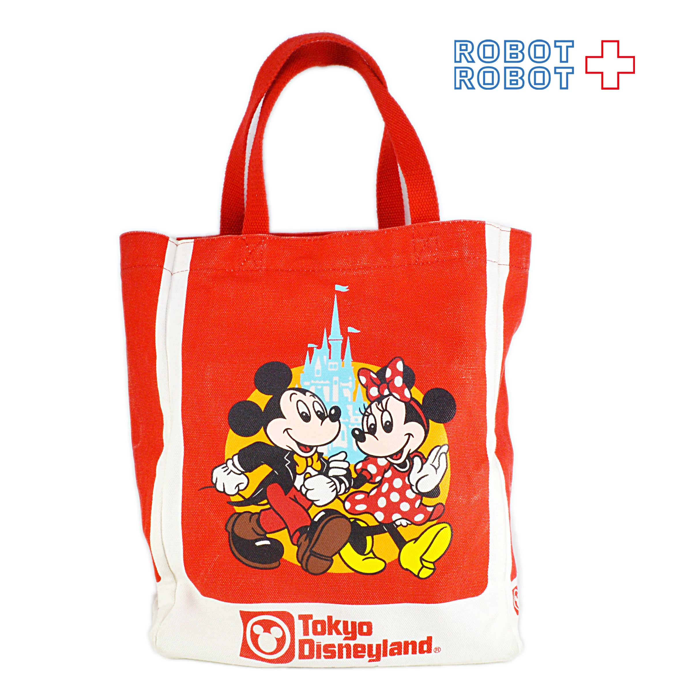 東京ディズニーランド 25周年 復刻柄トートバッグ 赤 | ROBOTROBOT 