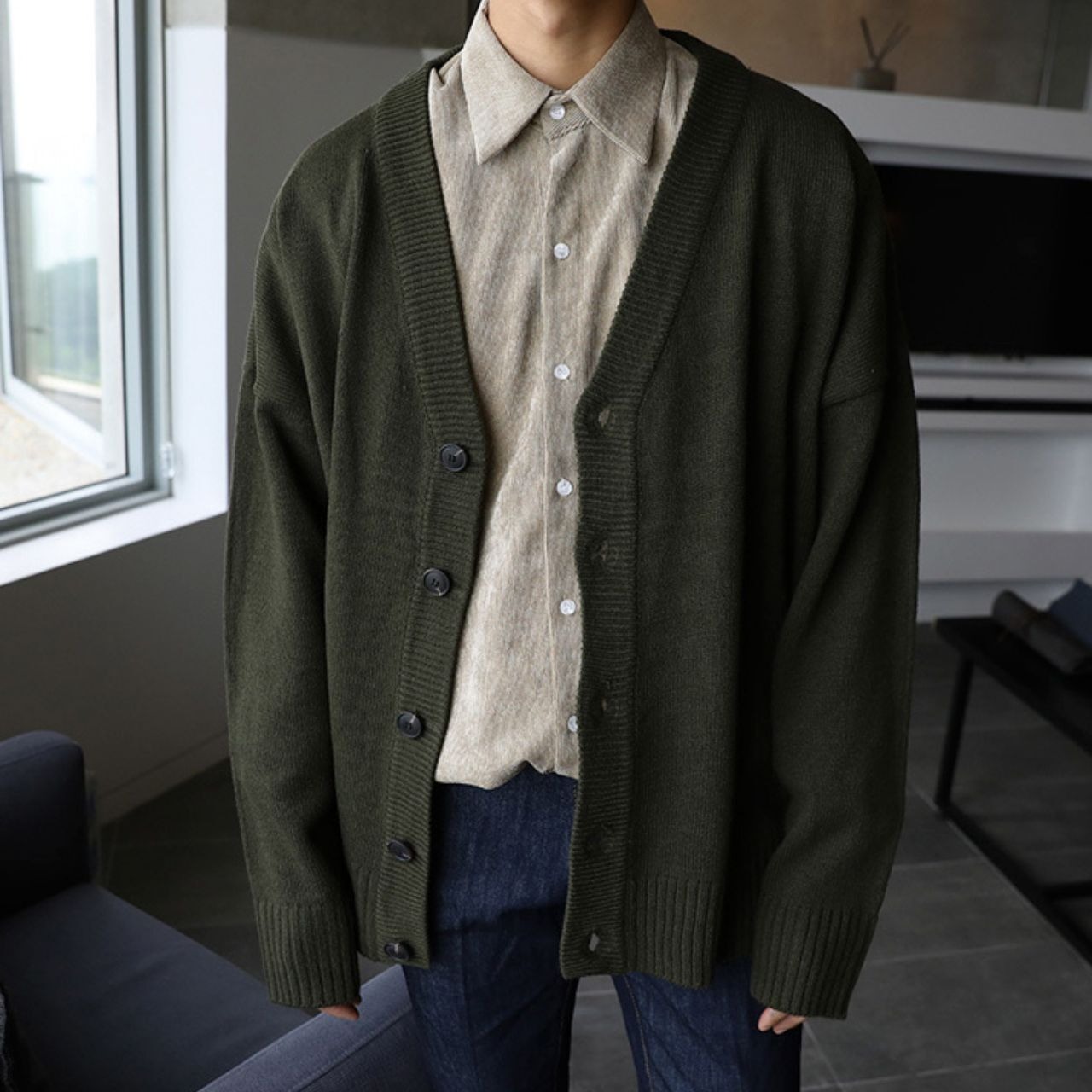 ベーシックVラインニットカーディガン　MT0080369