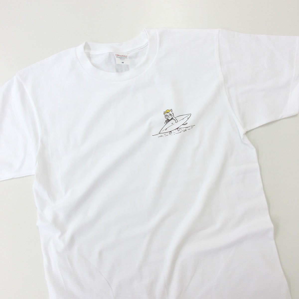 SUNNYDAY 猫 ネコ Tシャツ cat48 手描きイラスト 猫服 ゆるキャラ ねこ柄 猫柄