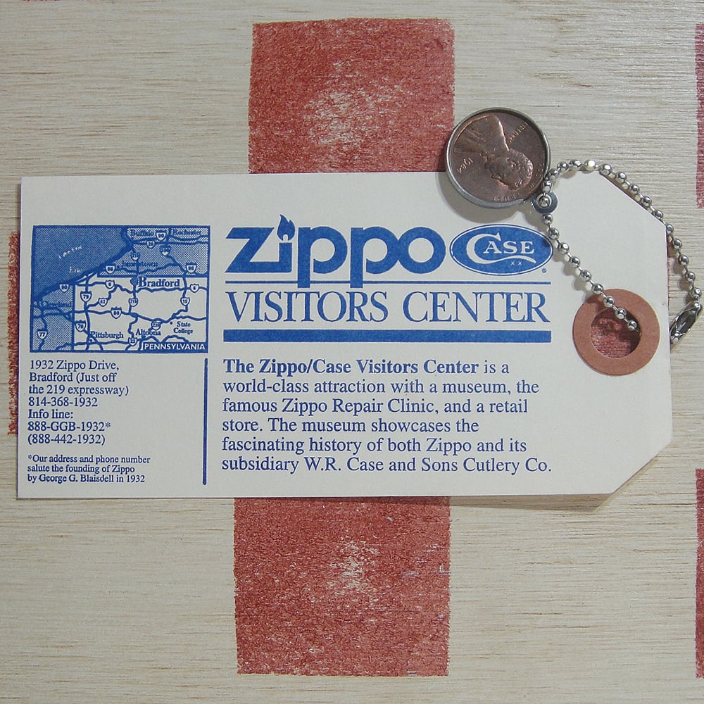 アメリカ zippo［ジッポー］幸運のペニーコイン キーリング＆タグ
