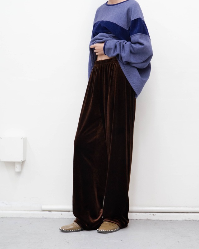 2000s velour wide easy pants