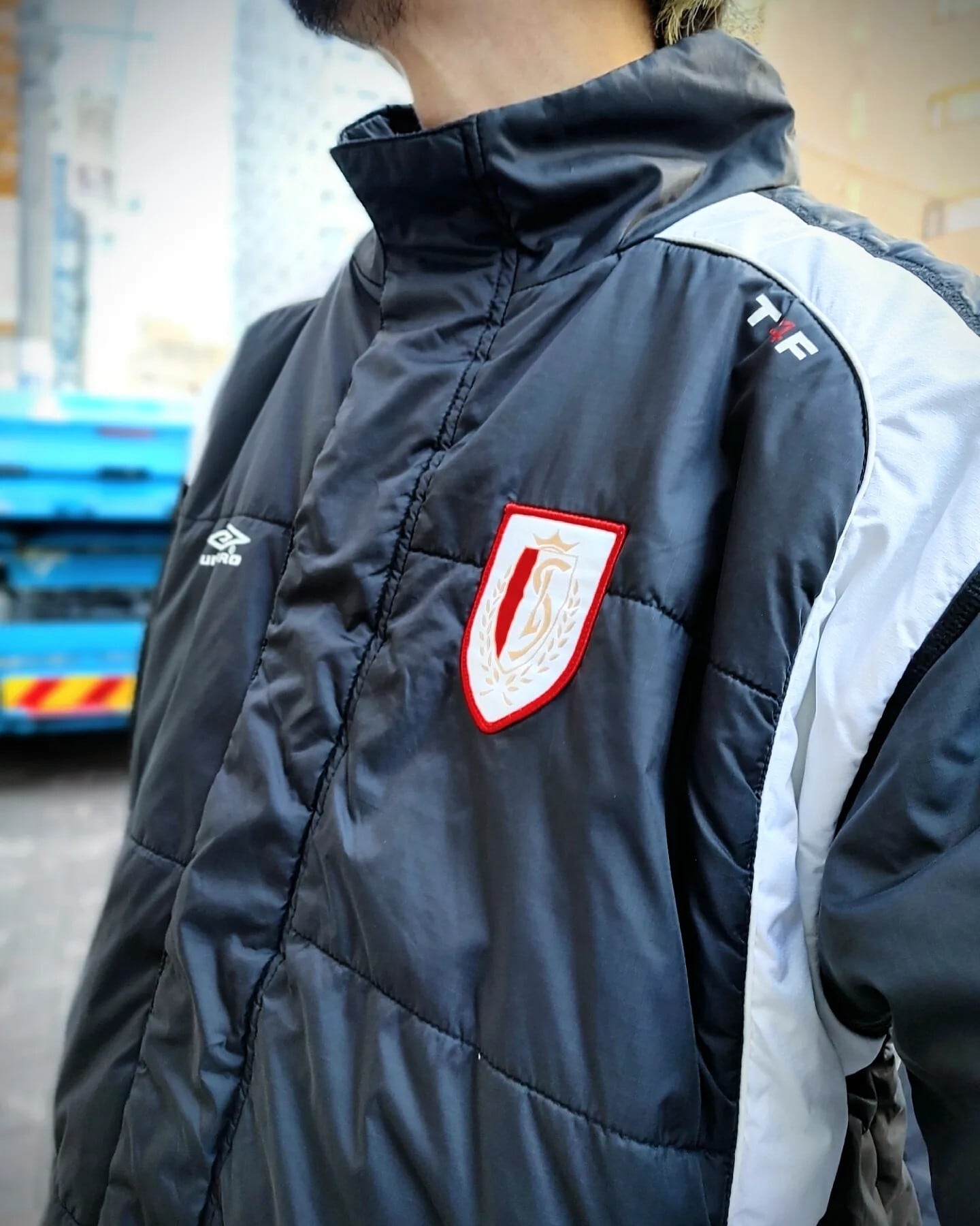 UMBRO フットボール キルティングジャケット 中綿入り 古着 ビンテージ