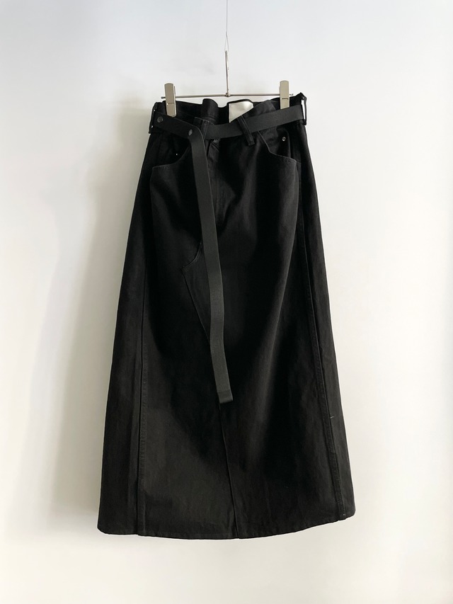 TrAnsference replaced denim skirt with elastic belt