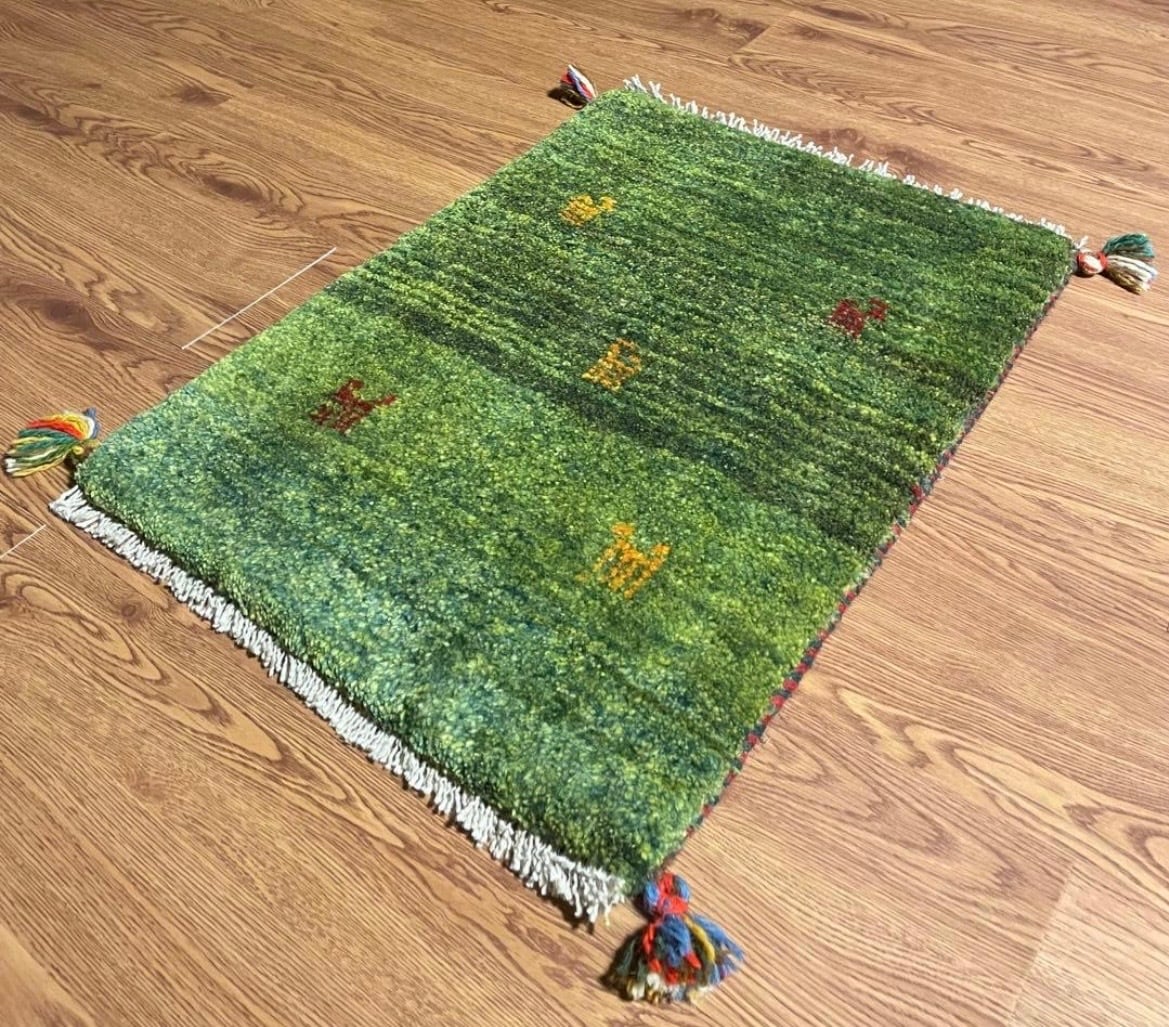 ギャッベ 44x56cm ペルシャ絨毯 手織り ギャベ 玄関マットラグ 絨毯 ペルシャギャッベ (ギャベ) ギャッベ 玄関マット No.GM-471 | A's Rug