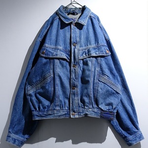 90s "Wrangler" Denim Multi-Pocket Design Jacket