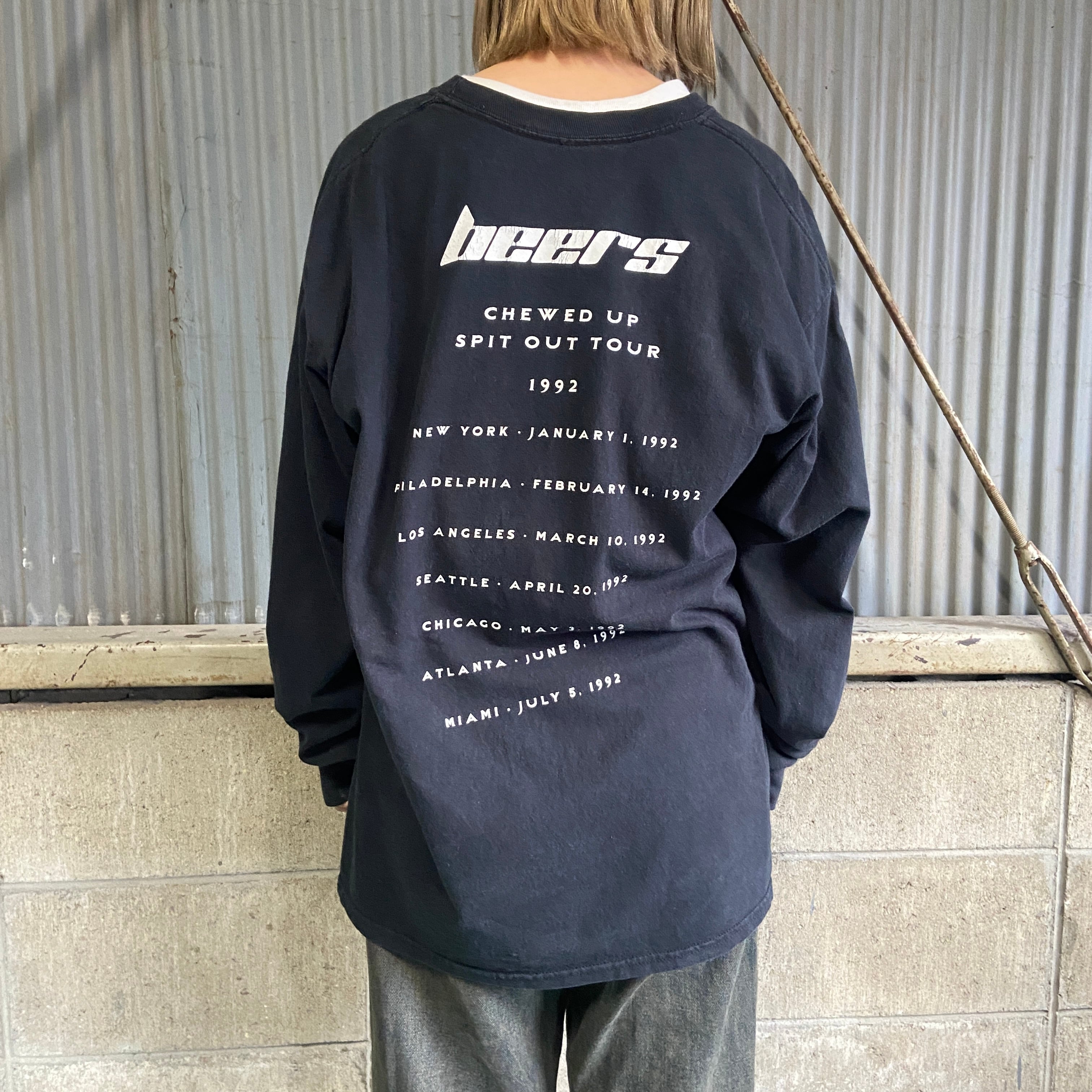 USA製 90年代 Beer Tour T-shirt 1992 ツアー バンドTシャツ メンズL
