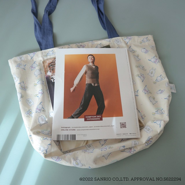 【完売】【サンリオコラボ】ポチャッコ×tsumikipocheのBIGトート