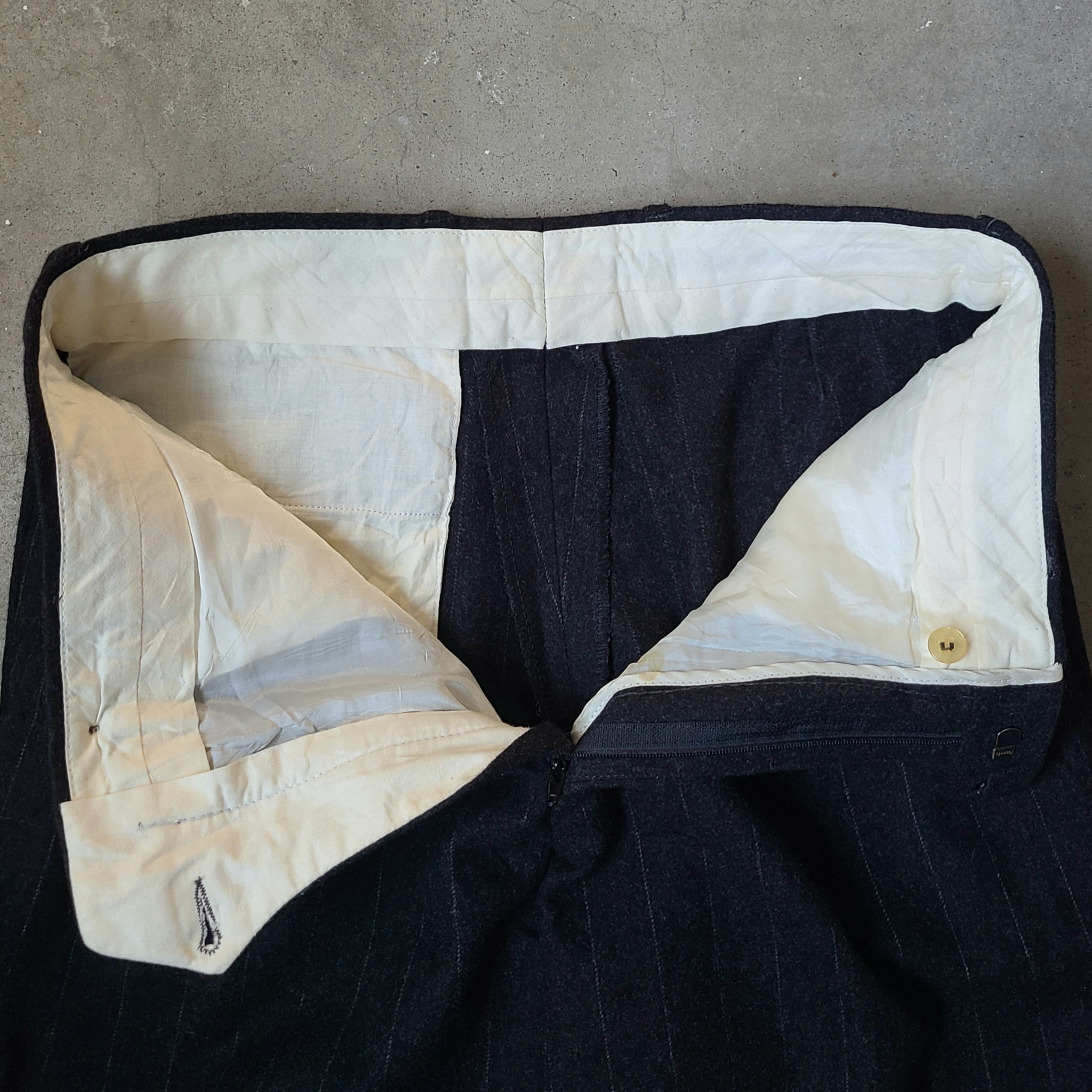 ストライプウールトラウザーズ | Bartage