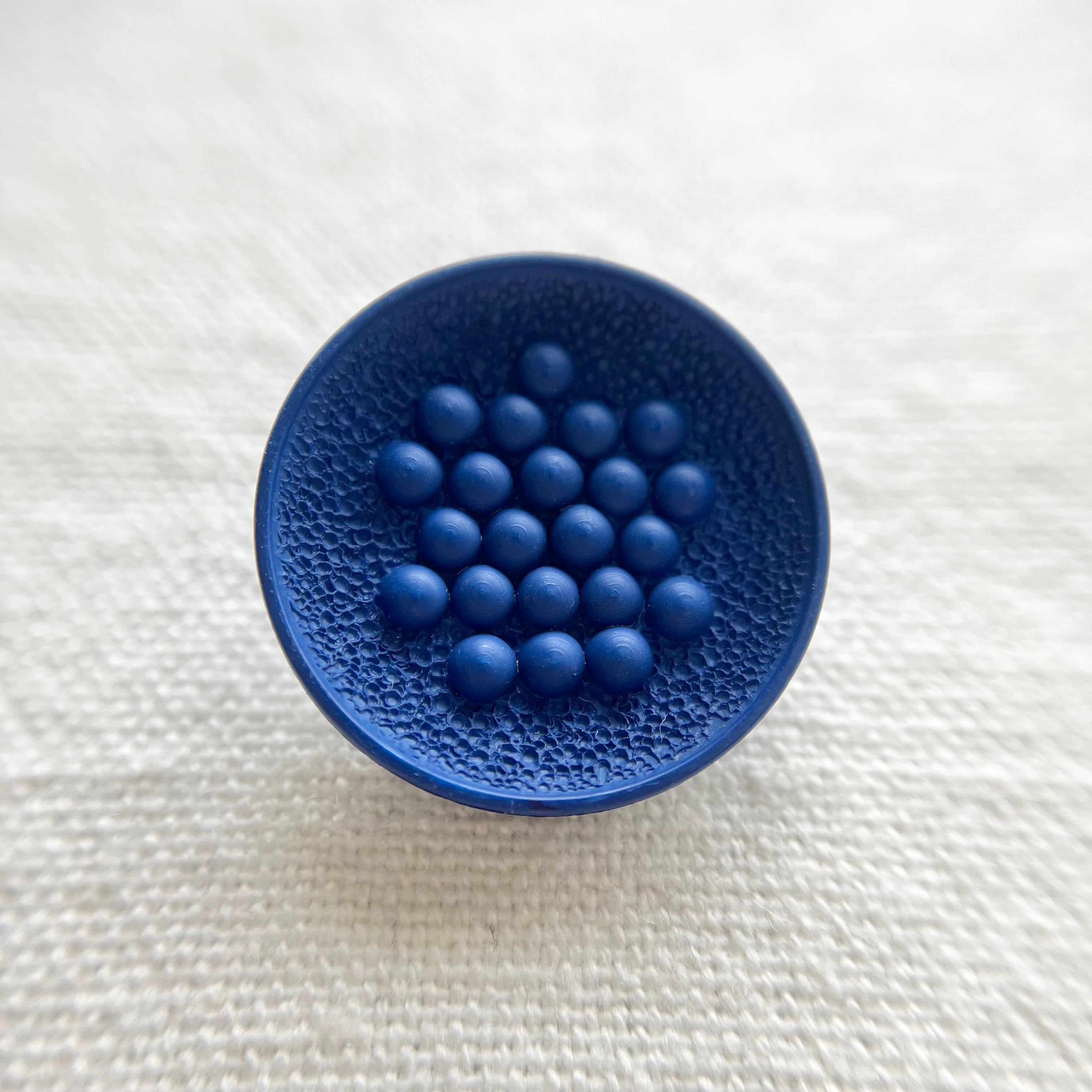 フランス ドットマットブルー 23㎜