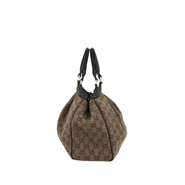 GUCCI グッチ GGキャンバス トートバッグ ブラウン スーキー ネップ ジャガード vintage ヴィンテージ オールド cyznyp